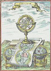 caricature of armillary sphere