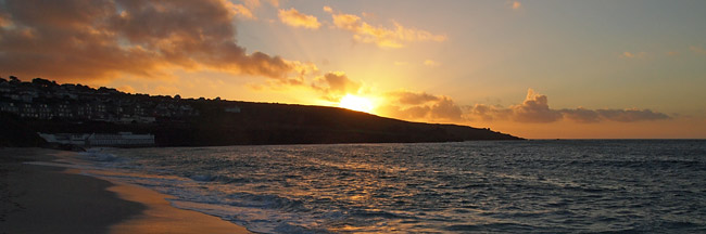 Sunset over St Ives