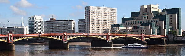 side view of vauxhall bridge, london