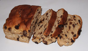 Slices of Lincolnshire Plum Loaf