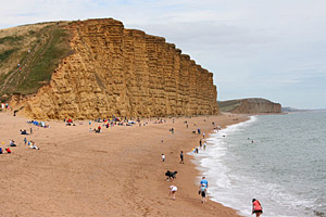 The cliff line at Westbay