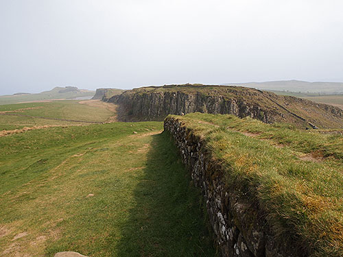 Pennine Way looking towards Crag Lough on Hadrian's Wall
