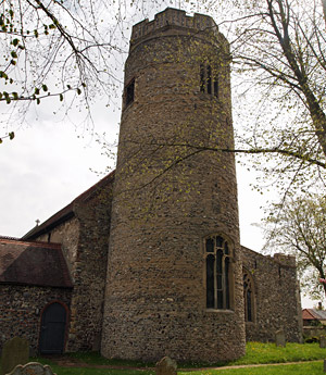 Suffolk round tower church